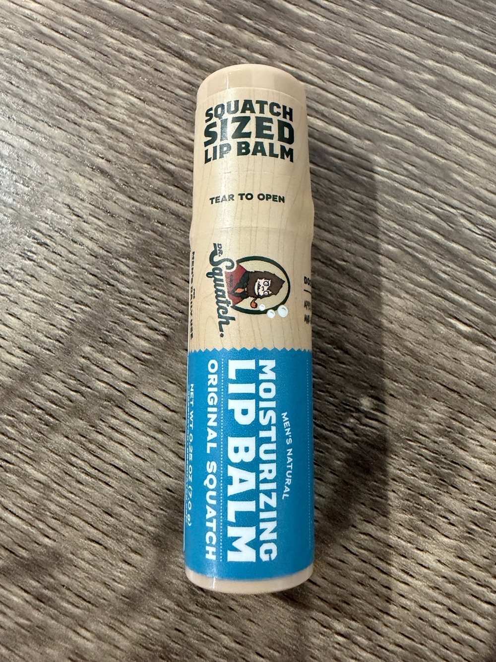 Dr. Squatch Moisturizing Lip Balm Original NEW